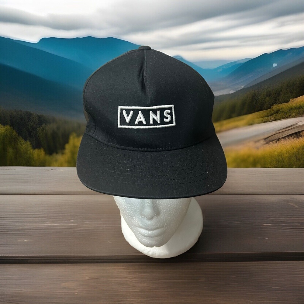 Vans MN Easy Box Snapback Hat Cap Black Kids Size
